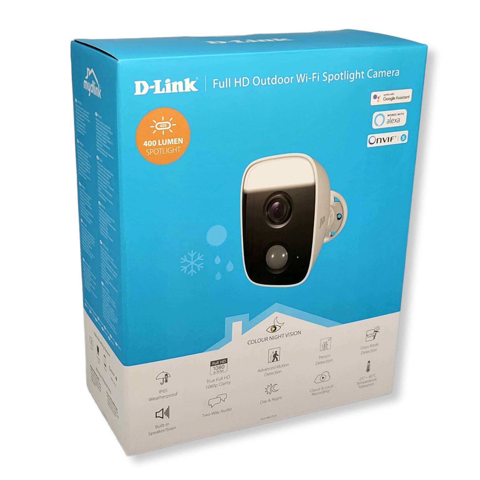 D-Link® DCS-8627LH - Full HD Wi-Fi Überwachungskamera für den Außenbereich mit Scheinwerfer